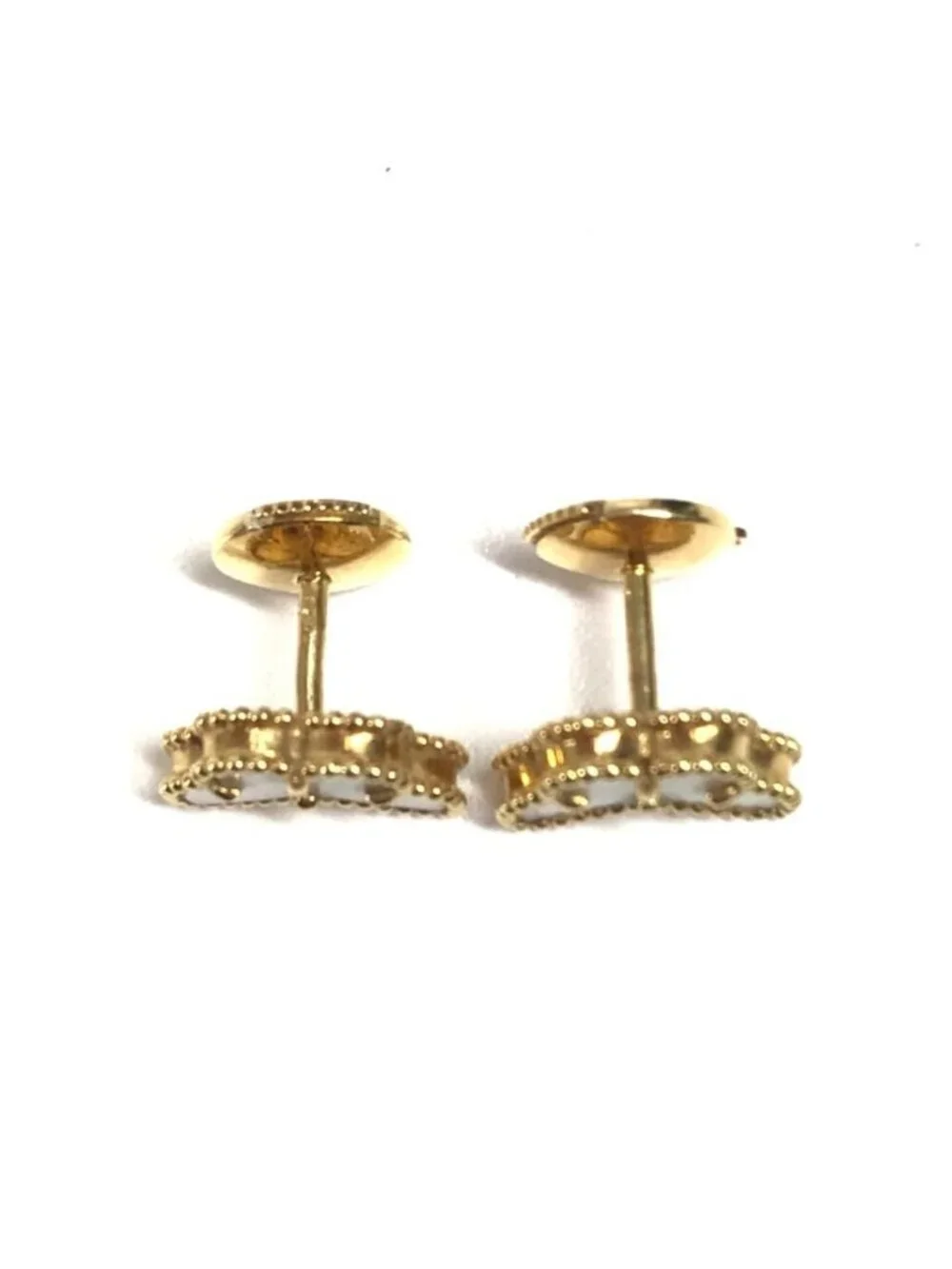 Van Cleef & Arpels Earrings Sweet Papillon Mother of Pearl Gold